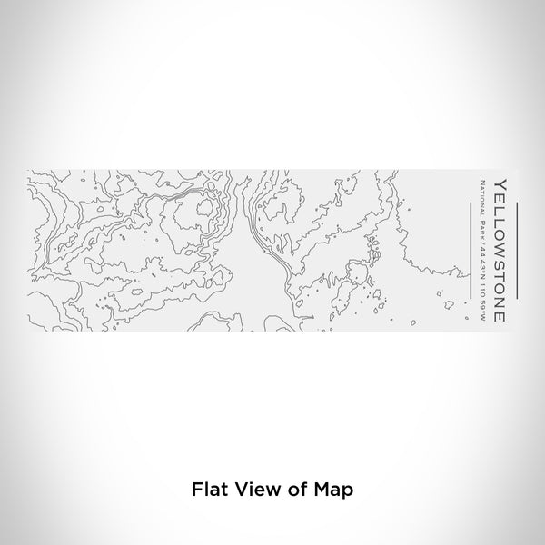Rendered View of Yellowstone National Park Map Engraving on 10oz Stainless Steel Insulated Cup with Sliding Lid in White