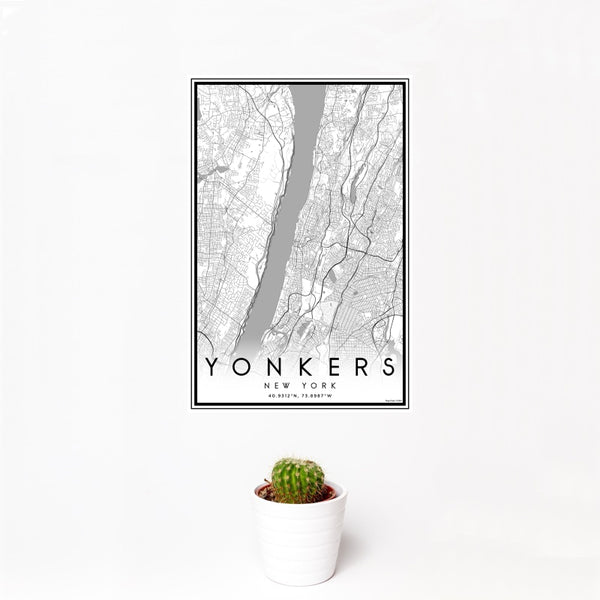 Yonkers - New York Classic Map Print