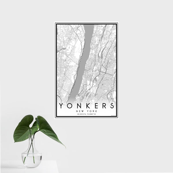 Yonkers - New York Classic Map Print