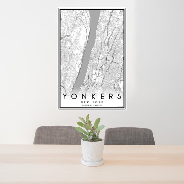 Yonkers - New York Classic Map Print