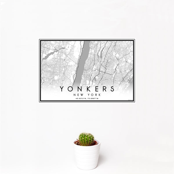 Yonkers - New York Classic Map Print