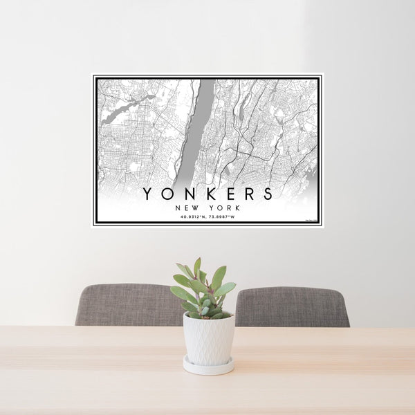 Yonkers - New York Classic Map Print