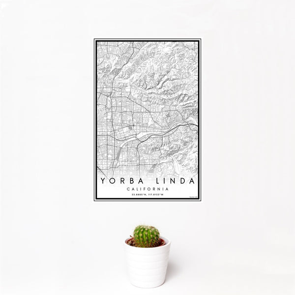 Yorba Linda - California Classic Map Print