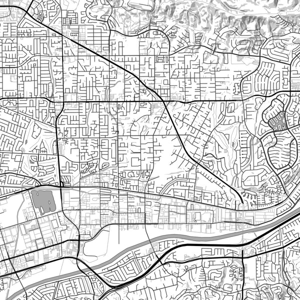 Yorba Linda - California Classic Map Print