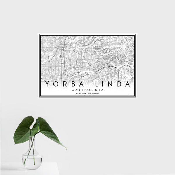 Yorba Linda - California Classic Map Print