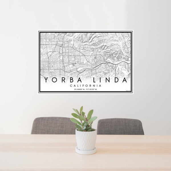 Yorba Linda - California Classic Map Print