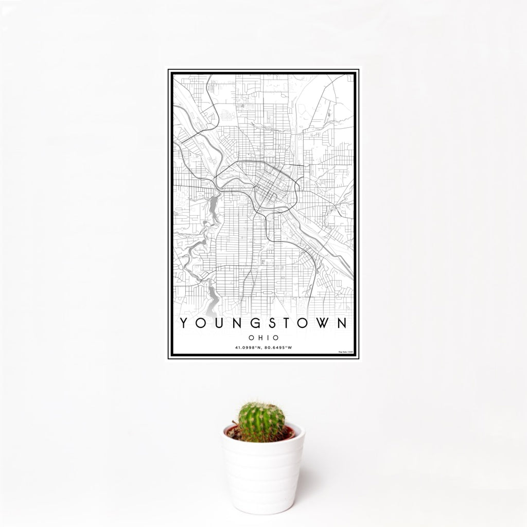 Youngstown - Ohio Classic Map Print