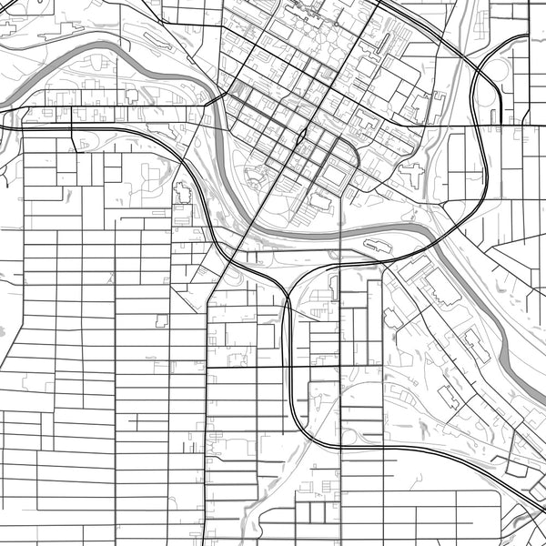 Youngstown - Ohio Classic Map Print