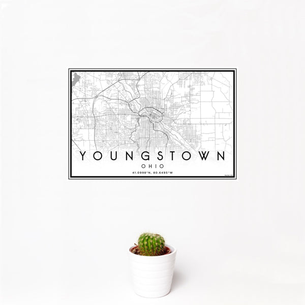 Youngstown - Ohio Classic Map Print