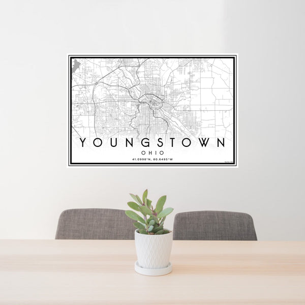Youngstown - Ohio Classic Map Print