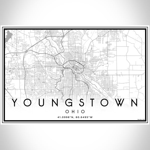 Youngstown - Ohio Classic Map Print