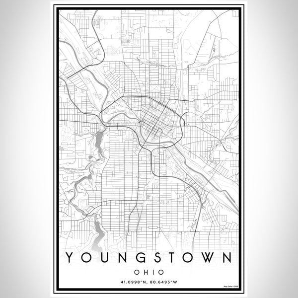 Youngstown - Ohio Classic Map Print
